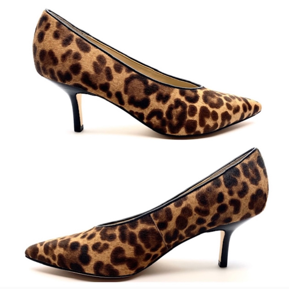 MARC FISHER LEOPARD DALLON POINTED TOE PUMP SHOES - Picture 2 of 10
